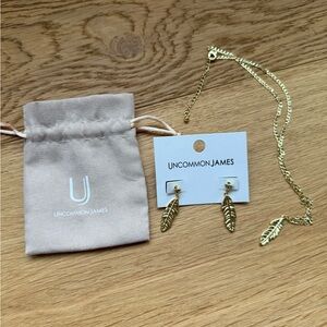 Uncommon James Gold Leaf Jewelry Set